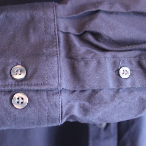 FCUK (French Connection United Kingdom) Men 100% cotton Black Button Down Shirt - Picture 6 of 9